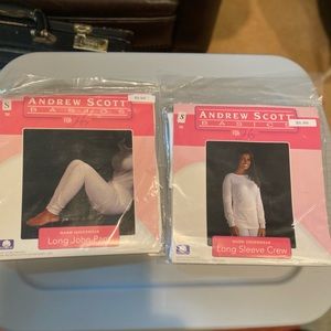 Andrew Scott long John pants and top. Soft and warm. NWT Size S